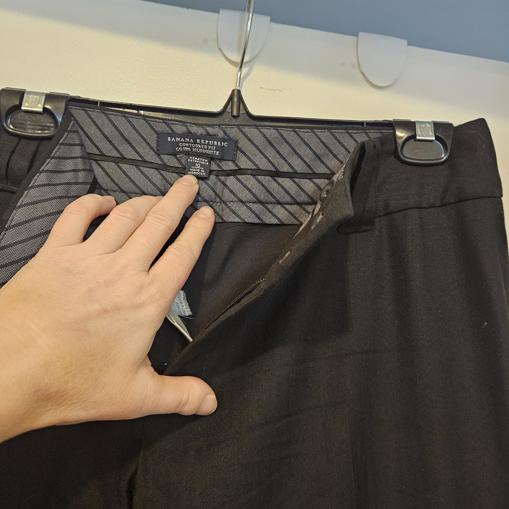 Banana Republic Black pinstripe pants